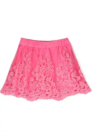 ERMANNO SCERVINO JUNIOR Girls Skirts - Floral-lace cotton skirt