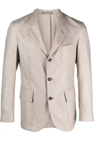 corneliani Men Blazers - Single breasted wool-blend blazer
