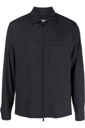 corneliani Men Shirts - Wool-blend shirt jacket