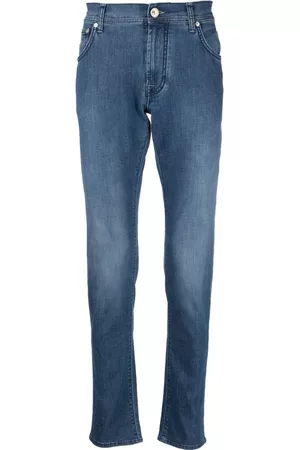 corneliani Men Slim - Low-rise slim-cut jeans