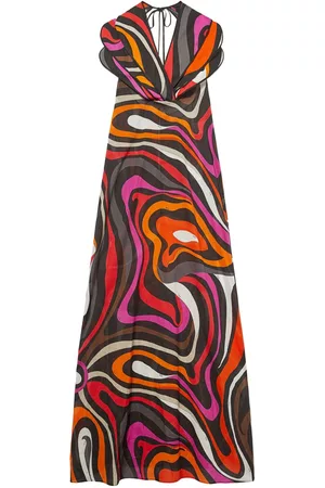 Puccini Abstract-print cotton dress