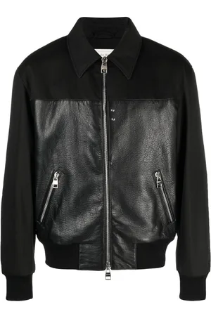 Alexander McQueen Panelled zipped bomber jacket