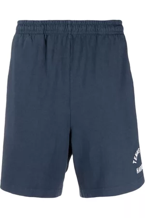 Harmony Logo-print cotton track shorts