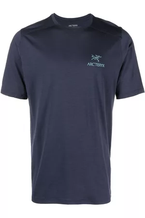 Arc'teryx Men Short Sleeve - Logo-print wool-blend T-shirt