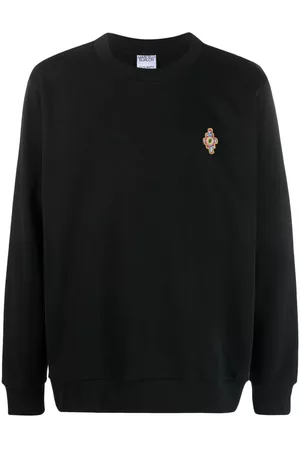 MARCELO BURLON Men Sweatshirts - Logo-embroidered cotton sweatshirt