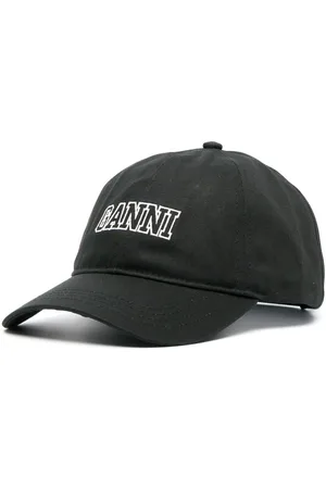 Ganni Logo-embroidered cotton baseball cap