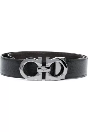 Salvatore Ferragamo Men Belts - Smooth-grain leather belt