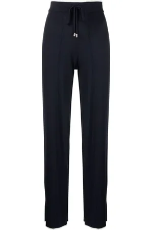 N.PEAL Wide-leg cotton-cashmere trousers