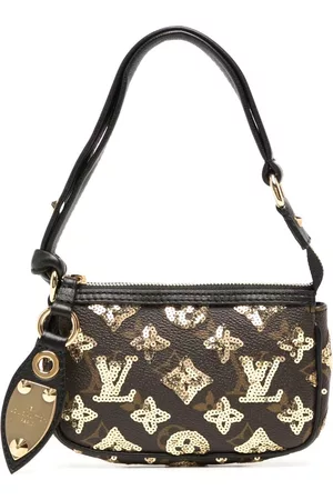 Pre-owned Louis Vuitton 2009 Pochette Accessoires Handbag In Black