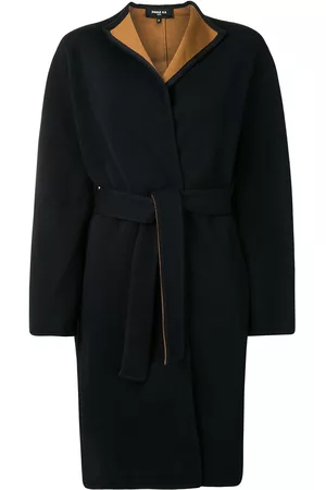 Paule Ka Women Coats - Contrast lining belted coat
