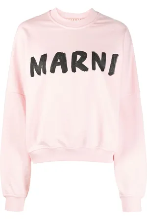 Marni Logo-print cotton sweatshirt