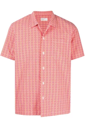 Universal Works Men Short sleeves - Graphic-print short-sleeve shirt