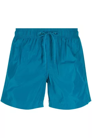 Sundek Men Swim Shorts - Logo-print striped swim shorts