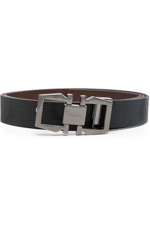 Salvatore Ferragamo Men Belts - Gancini reversible leather belt