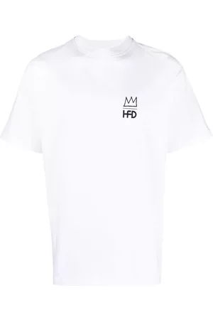 Honey Fucking Dijon X Basquiat logo-print cotton T-shirt