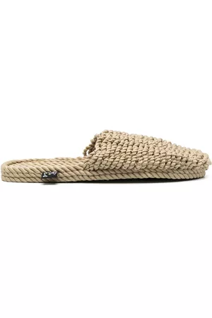 Nomadic state of mind Women Slippers - Woven raffia closed-toe slippers