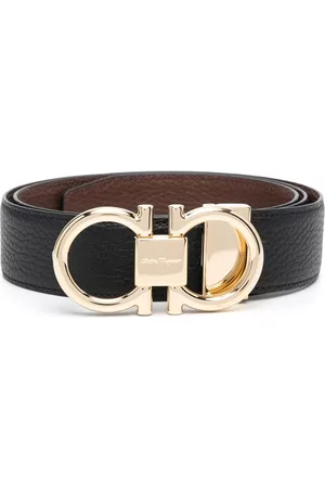 Salvatore Ferragamo Men Belts - Gancini reversible leather belt
