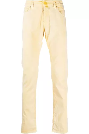 Jacob Cohen Men Stretch Pants - Straight-leg stretch-cotton trousers