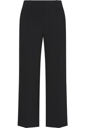 Proenza Schouler Mid-rise crepe cropped trousers