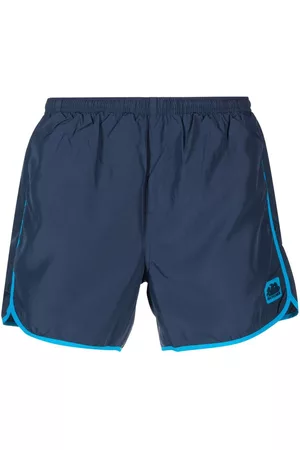Sundek Men Swim Shorts - Logo-patch swim shorts