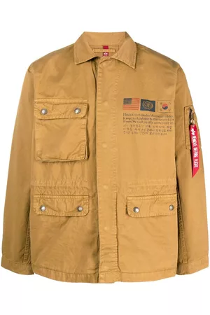 Alpha Industries Men Jackets - Stamp-print cotton military jacket