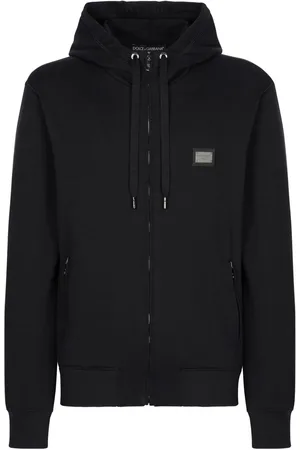 Dolce & Gabbana Logo-tag zip-up hoodie