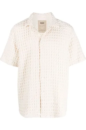 Oas Cuban-collar woven shirt