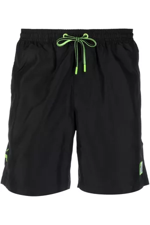 Sundek Men Swim Shorts - Logo-patch elasticated swim shorts