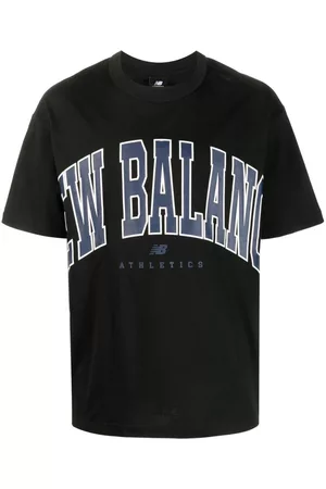 New Balance Men Short Sleeve - Logo-print cotton T-shirt