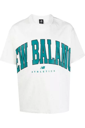 New Balance Men Short Sleeve - Logo-print cotton T-shirt
