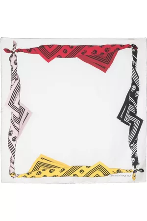 Alexander McQueen Skull-print silk scarf