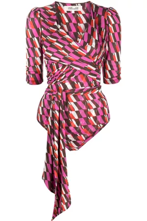 Diane von Furstenberg Abbie printed mesh bodysuit