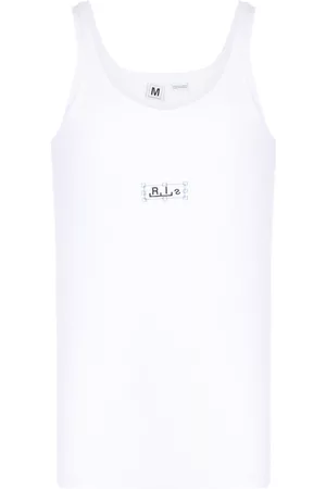 Random Identities Logo-print cotton tank top