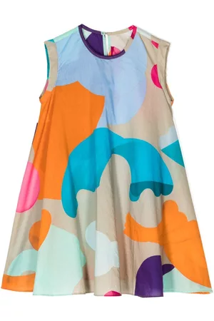 JNBY by JNBY Colour-block cotton flared dress