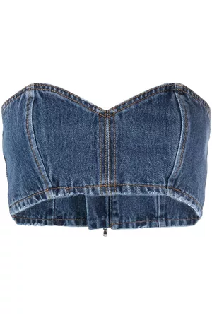 Monot Denim bandeau top