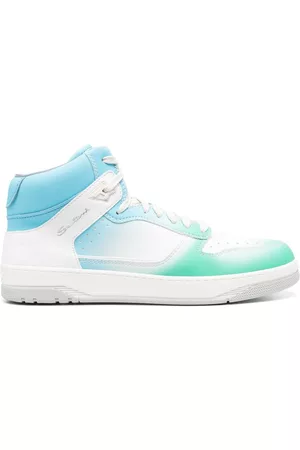 santoni Logo-print hi-top sneakers
