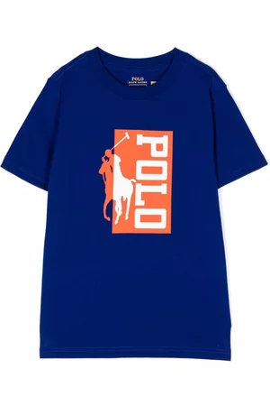 Ralph Lauren Boys Short Sleeve - Polo-Pony print cotton T-shirt