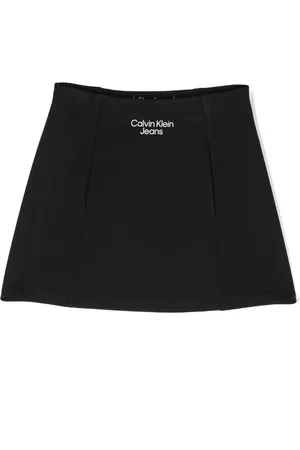 Calvin Klein Girls Printed Skirts - Logo-print A-line skirt