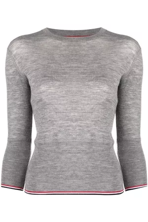 Thom Browne Stripe-trim knit jumper