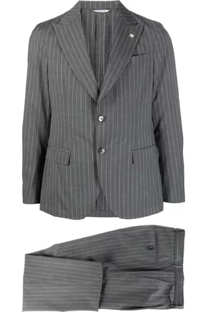 Manuel Ritz Men Suits - Pinstriped single-breasted suit