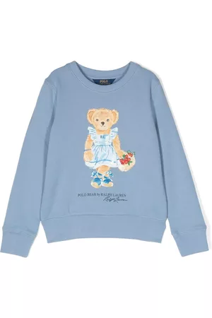 Ralph Lauren Girls Sweatshirts - Polo Bear crew neck sweatshirt
