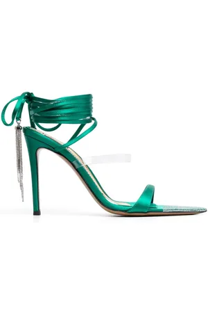 ALEXANDRE VAUTHIER Crystal-tassel strappy sandals
