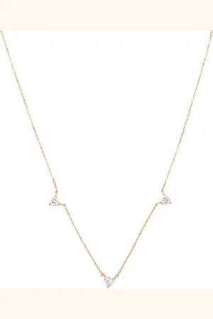 Adina Reyter 14kt yellow Love diamond necklace