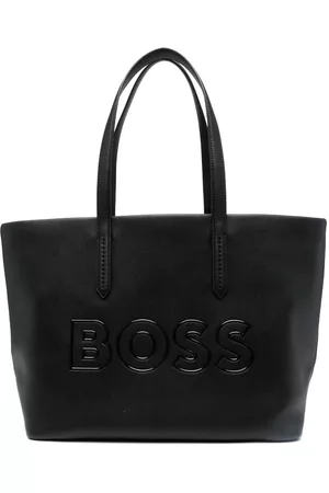 HUGO BOSS Women Tote Bags - Logo-lettering textured tote bag