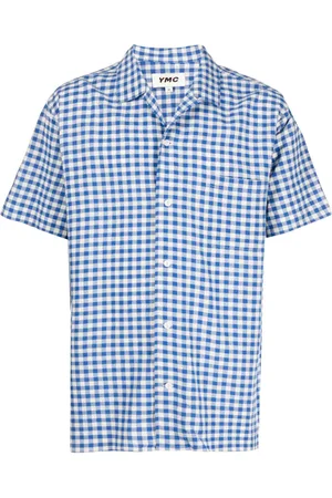YMC Malick gingham check-pattern shirt
