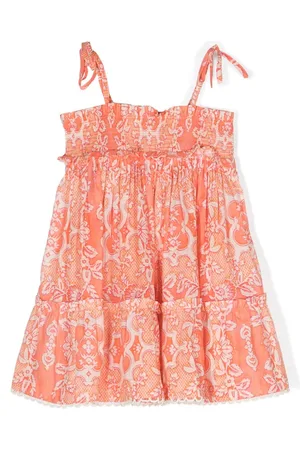 ZIMMERMANN Raie shirred-effect cotton dress