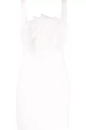 Cynthia Rowley Flower-appliqué sleeveless minidress