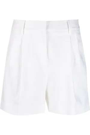 Michael Kors High-waist linen-blend shorts
