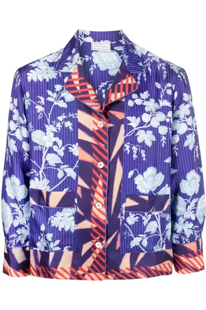 PIERRE-LOUIS MASCIA Floral-print silk shirt