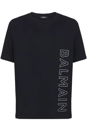Balmain Logo-embossed organic cotton T-shirt